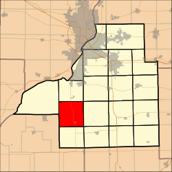 Location in Tazewell County