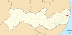 Location of São Lourenço da Mata in Pernambuco