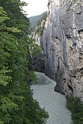 Entrée des gorges de l'Aar, à Meiringen.