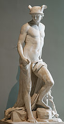Neoclassicism – Mercury or The Trade, by Augustin Pajou (1780), marble, Louvre, Paris