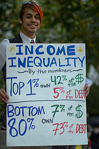 A Protester with a sign at Occupy San Francisco