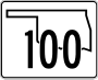 State Highway 100 marker