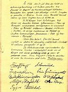 Acception Document for Trollstigvegen in Romsdal signed by Haakon VII (31 July 1936)