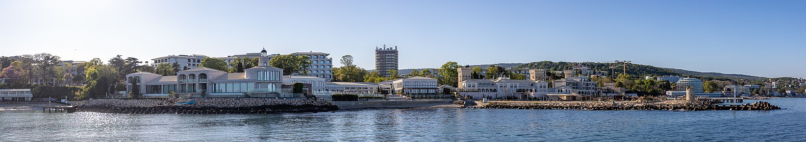 Panorama of the renewed seaside, known previously as Druzhba, part from Sts. Constantine and Helena resort