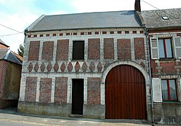 La maison de 1821, sur la place du Petit-Marché.