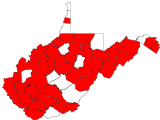 County distribution map.