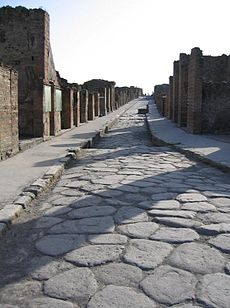 A quiet street in Pompeii