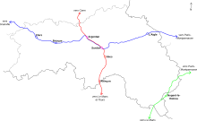 Carte ferroviaire de l'Orne