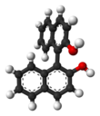 Ball-and-stick model of R-BINOL