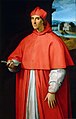Portrait of Cardinal Alessandro Farnese (the future Pope Paul III) by Raphael, c. 1509-1511, Museo di Capodimonte, Naples