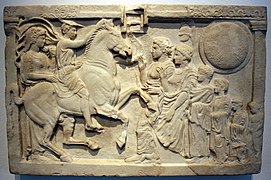 Votive relief 400 BCE (Antikensammlung Berlin)