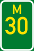 Metropolitan route M30 shield
