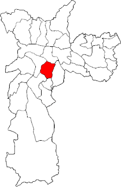 Location of the Subprefecture of Vila Mariana in São Paulo