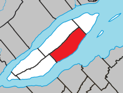 Location within L'Île-d'Orléans RCM