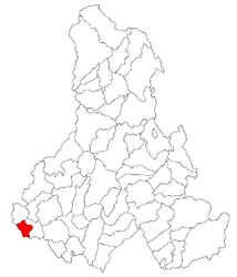 Location in Harghita County