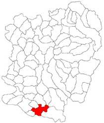 Location in Caraș-Severin County