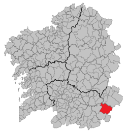 Location in Galicia