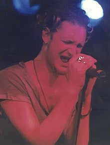 Staley performing with Alice in Chains in 1992