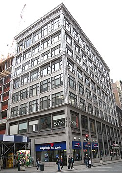 The building's facade as seen from across Fifth Avenue