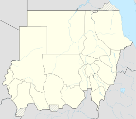 Map of Sudan showing the locations of the WHS