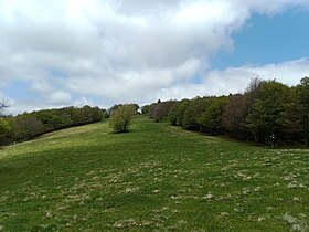 La tête des Perches depuis la Haute Bers au sud.