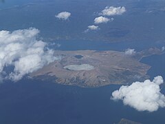 Taal Volcano from air