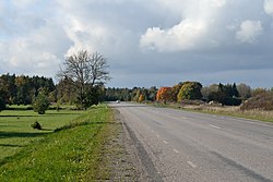 Tallinn–Paldiski road (E265) in Valkse.