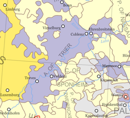 Elettorato di Treviri - Localizzazione