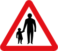 Pedestrians ahead