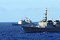 ROKS Sejong the Great alongside USS Chosin during RIMPAC 2010.