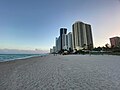 View of Sunny Isles Beach from the coast in 2021.