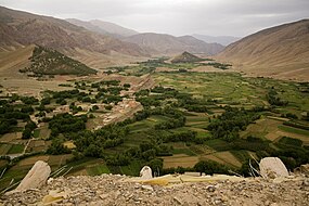 Vista do vale de Aït Bouguemez, na região de Azilal