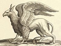 A traditional depiction of the griffin