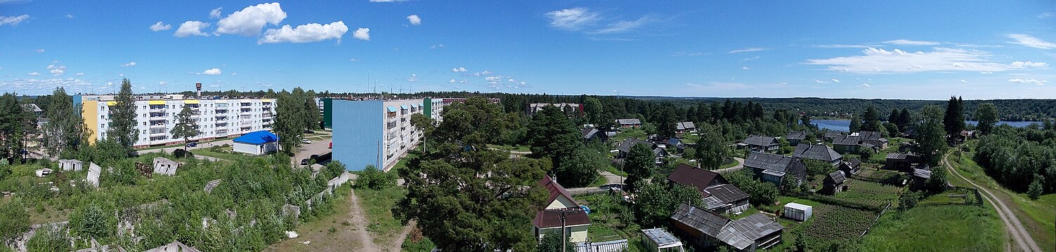 Панорама посёлка Никольский