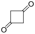 Strukturformel von 1,3-Cyclobutandion