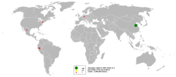 Земље највећи произвођачи шпаргле у 2005. години