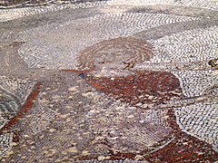 Détail de la mosaïque d'Hylas, maison de Vénus