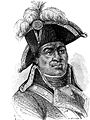 Toussaint Louverture, gravure par H. Rousseau (dessinateur) et L. Dumont (graveur).