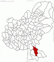 Location in Mureș County