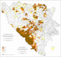 Croates de Bosnie par localité dans les municipalités (recensement de 1991)