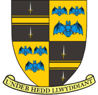 Coat of arms used by Brecknockshire County Council