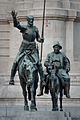 Bronze sculptures of Don Quixote and Sancho Panza