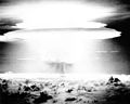 Image 1Castle Bravo: A 15 megaton hydrogen bomb experiment conducted by the United States in 1954. Photographed 78 miles (125 kilometers) from the explosion epicenter. (from 1950s)