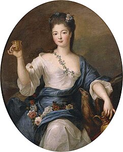 Charlotte Aglaé d'Orléans, duchess of Modena, resident from 1753 to 1761