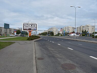 Перекрёсток с улицей Пунане