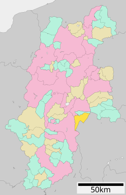 Location of Fujimi in Nagano Prefecture