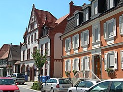 The historic houses in Groß-Gerau