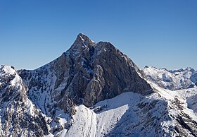 Vue du Grosser Hundstod depuis le Seehorn à l'ouest.