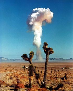 Champignon atomique de l'essai De Baca.