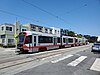 A train at Randolph and Bright, 2023